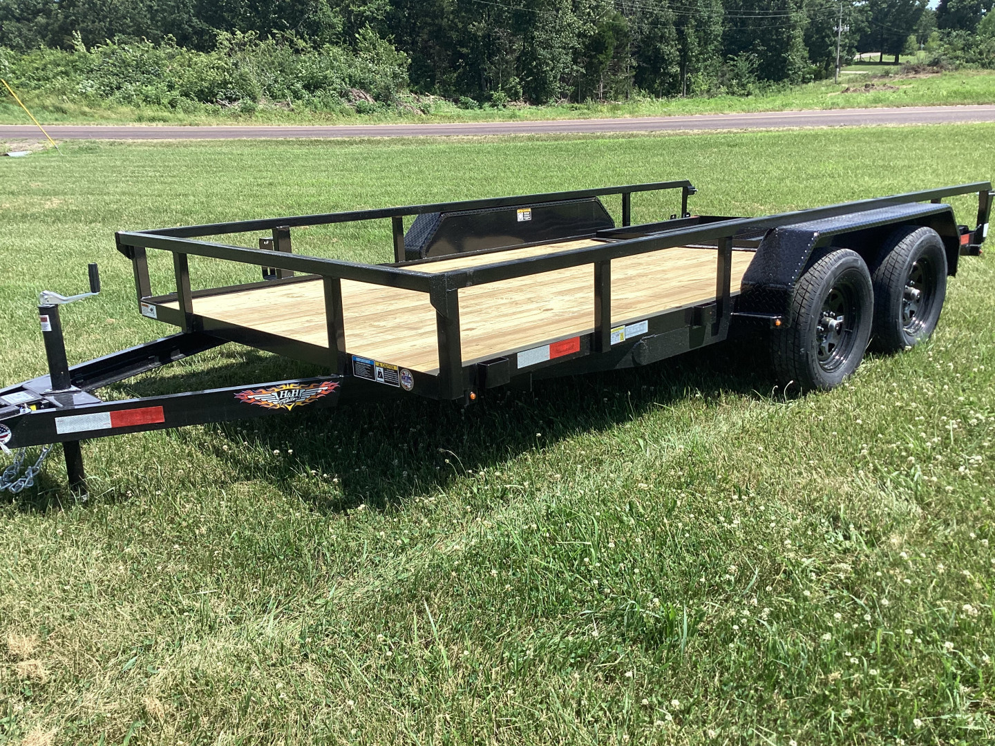 New 2025 H&H Trailers 82x14 Tandem Utility Trailer, 7K