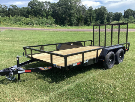 New 2025 H&H Trailers 82x14 Tandem Utility Trailer, 7K
