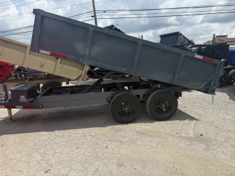 New 2025 P & T Trailers 7K 6X12 DUMP SREAD GATE 7K JACK Dump Trailer
