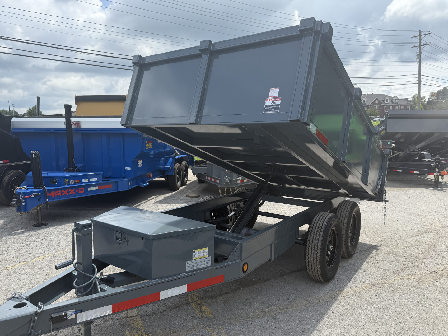 New 2025 P & T Trailers 7K 6X10 DUMP SREAD GATE 7K JACK Dump Trailer