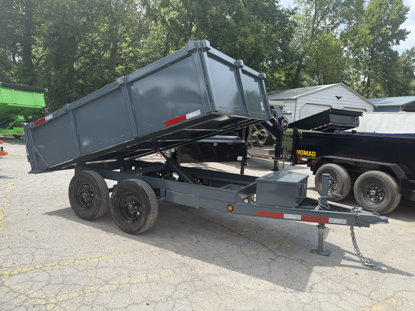 New 2025 P & T Trailers 7K 6X10 DUMP SREAD GATE 7K JACK Dump Trailer