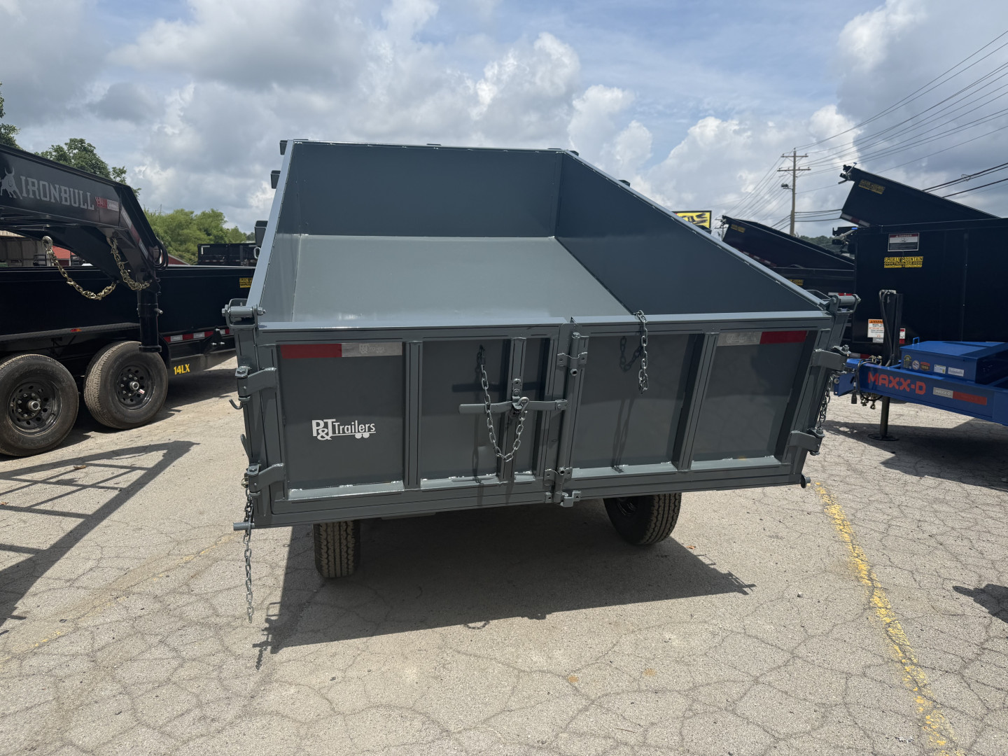 New 2025 P & T Trailers 7K 6X10 DUMP SREAD GATE 7K JACK Dump Trailer