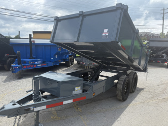 New 2025 P & T Trailers 7K 6X10 DUMP SREAD GATE 7K JACK Dump Trailer