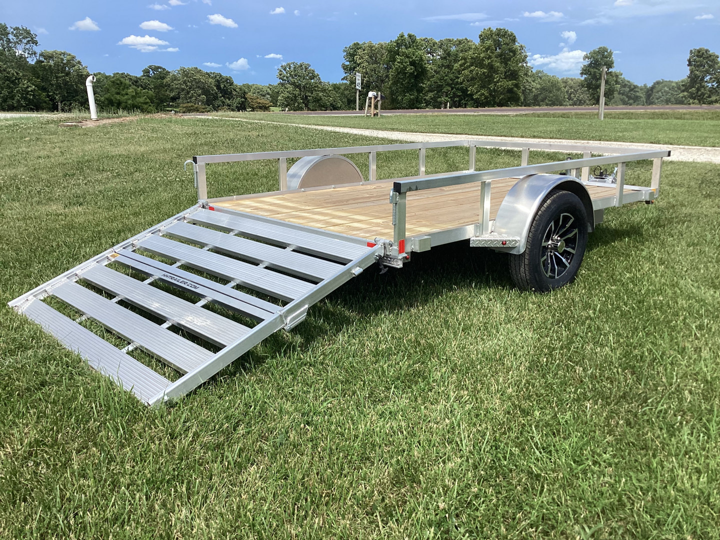 New 2025 H&H Trailers 76x10 Aluminum Utility Trailer, 3K