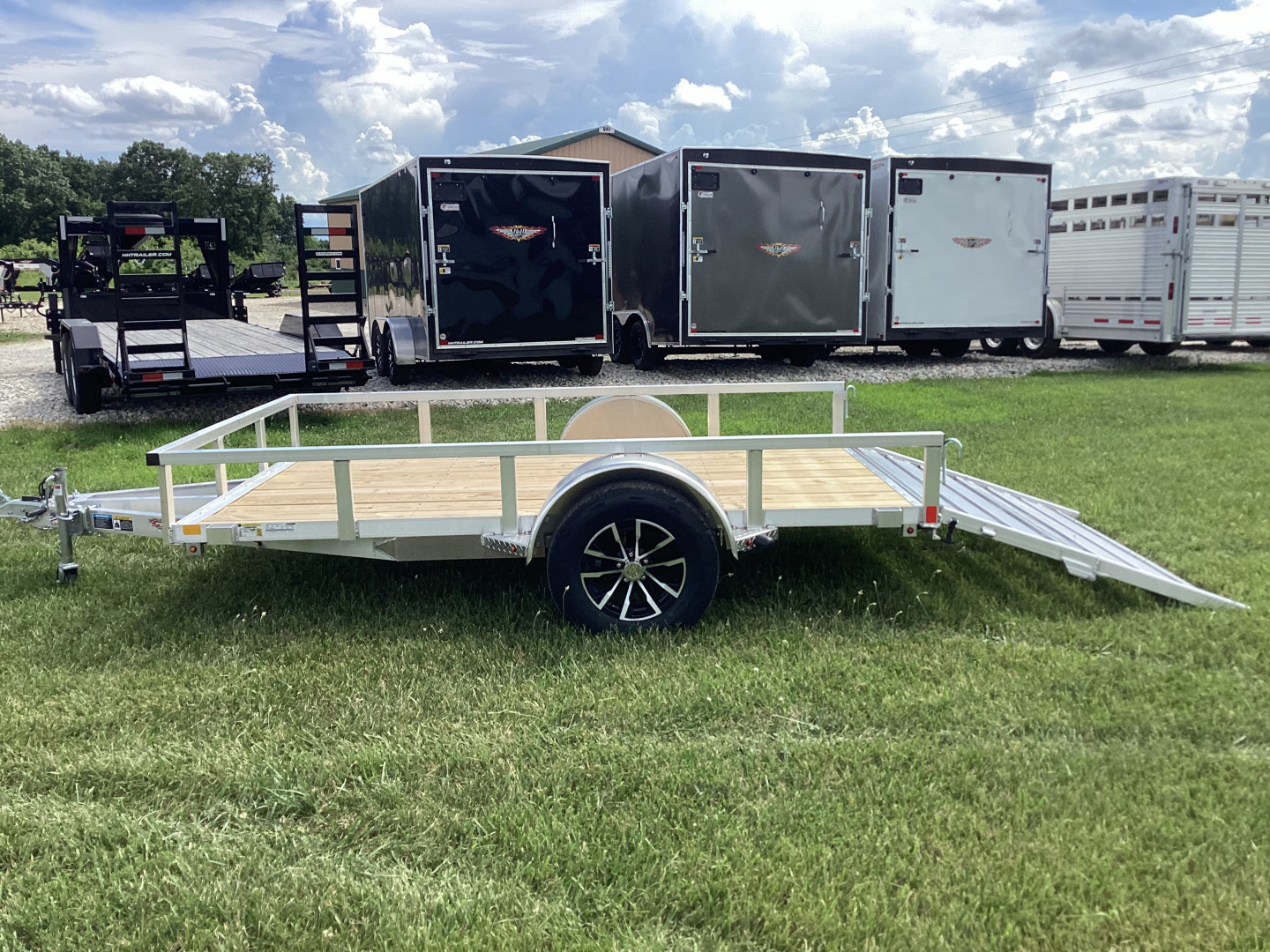 New 2025 H&H Trailers 76x10 Aluminum Utility Trailer, 3K