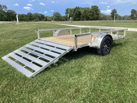 New 2025 H&H Trailers 76x10 Aluminum Utility Trailer, 3K