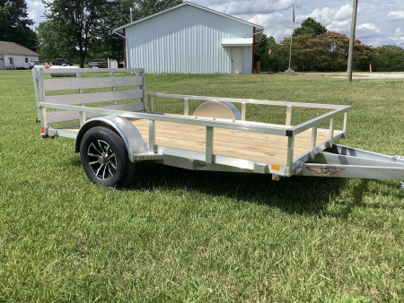 New 2025 H&H Trailers 76"x10' Aluminum Utility Trailer, 3K