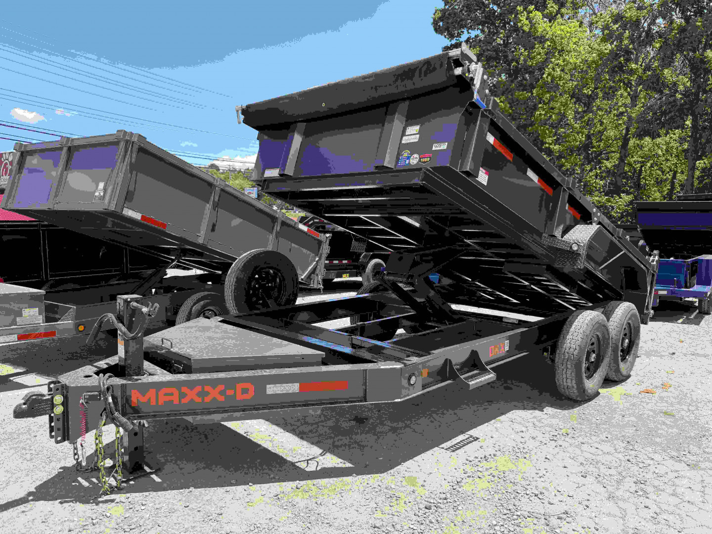 New 2026 MAXX-D DKB 14K 14' DUMP 18" SIDES 6" BBOARD SIDE Dump Trailer