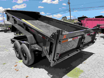 New 2026 MAXX-D DKB 14K 14' DUMP 18" SIDES 6" BBOARD SIDE Dump Trailer