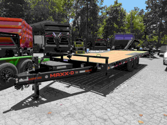 New 2025 MAXX-D DOB 14K 20' I BEAM D/OVER 10K JACK 7' Equipment Trailer