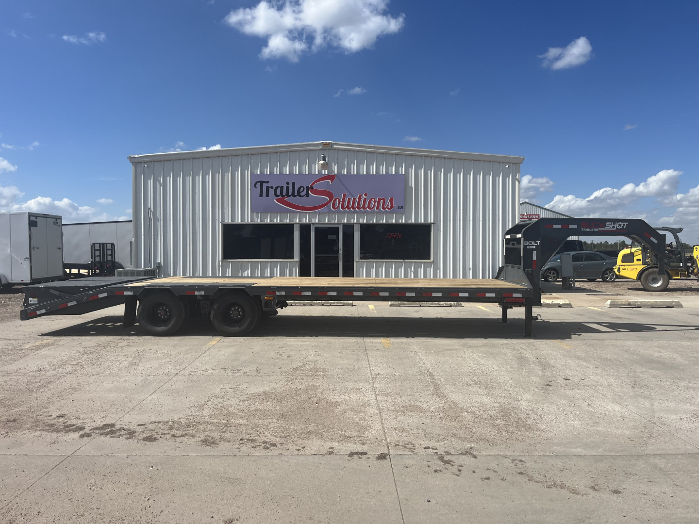 New 2025 Buckshot MFG Bolt 28R Flatbed Trailer