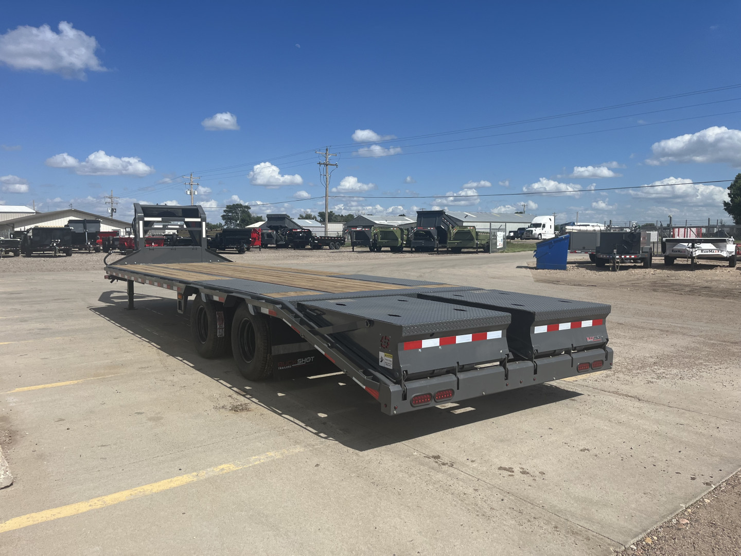 New 2025 Buckshot MFG Bolt 28R Flatbed Trailer