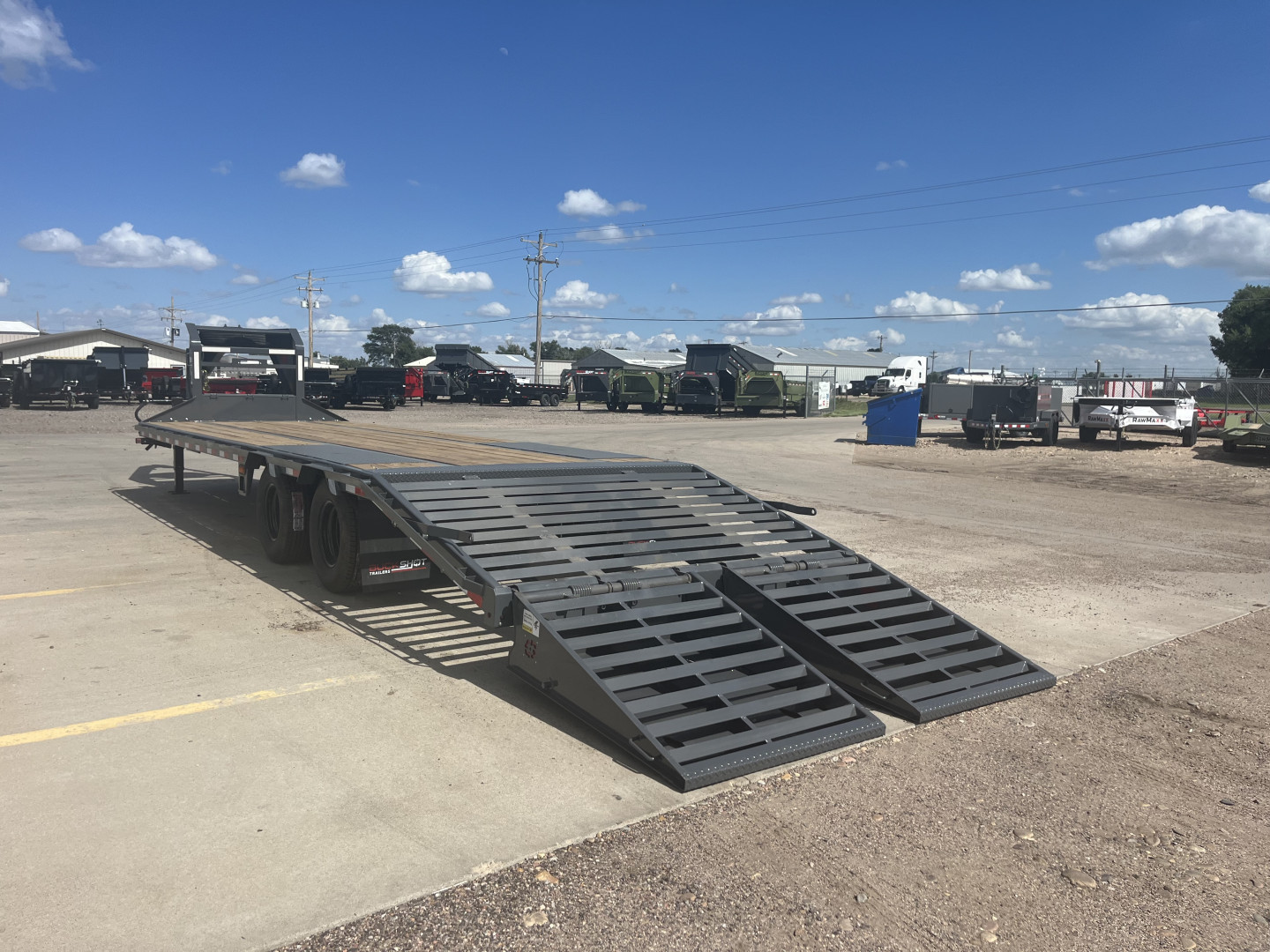 New 2025 Buckshot MFG Bolt 28R Flatbed Trailer