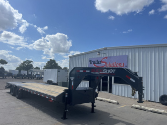 New 2025 Buckshot MFG Bolt 28R Flatbed Trailer