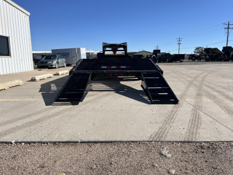 New 2025 PJ TRAILERS 25' X 102" Flatdeck 5' Dovetail With Single Ramps