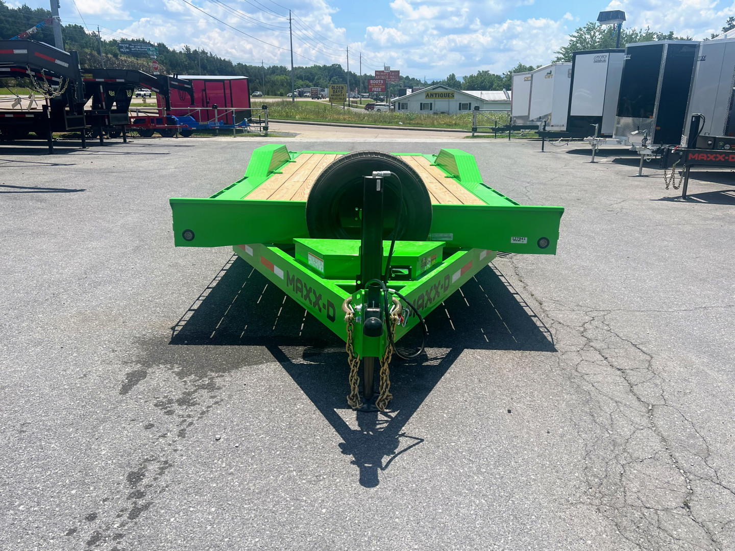 New 2025 MAXX-D T8B 16K 24' HY JACK 12" O/C TORSION D/O F Equipment Trailer