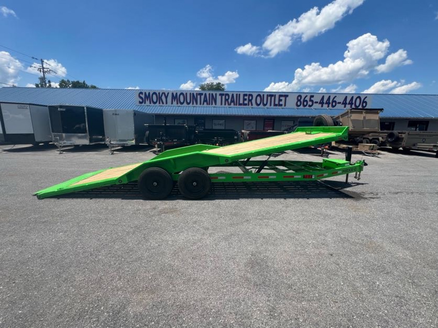 New 2025 MAXX-D T8B 16K 24' HY JACK 12" O/C TORSION D/O F Equipment Trailer