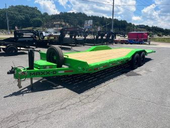 New 2025 MAXX-D T8B 16K 24' HY JACK 12" O/C TORSION D/O F Equipment Trailer