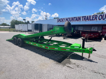New 2025 MAXX-D T8B 16K 24' HY JACK 12" O/C TORSION D/O F Equipment Trailer