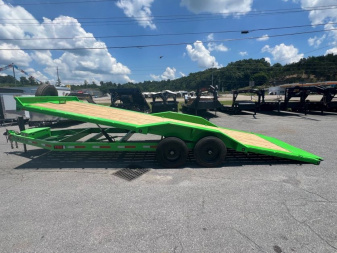 New 2025 MAXX-D T8B 16K 24' HY JACK 12" O/C TORSION D/O F Equipment Trailer