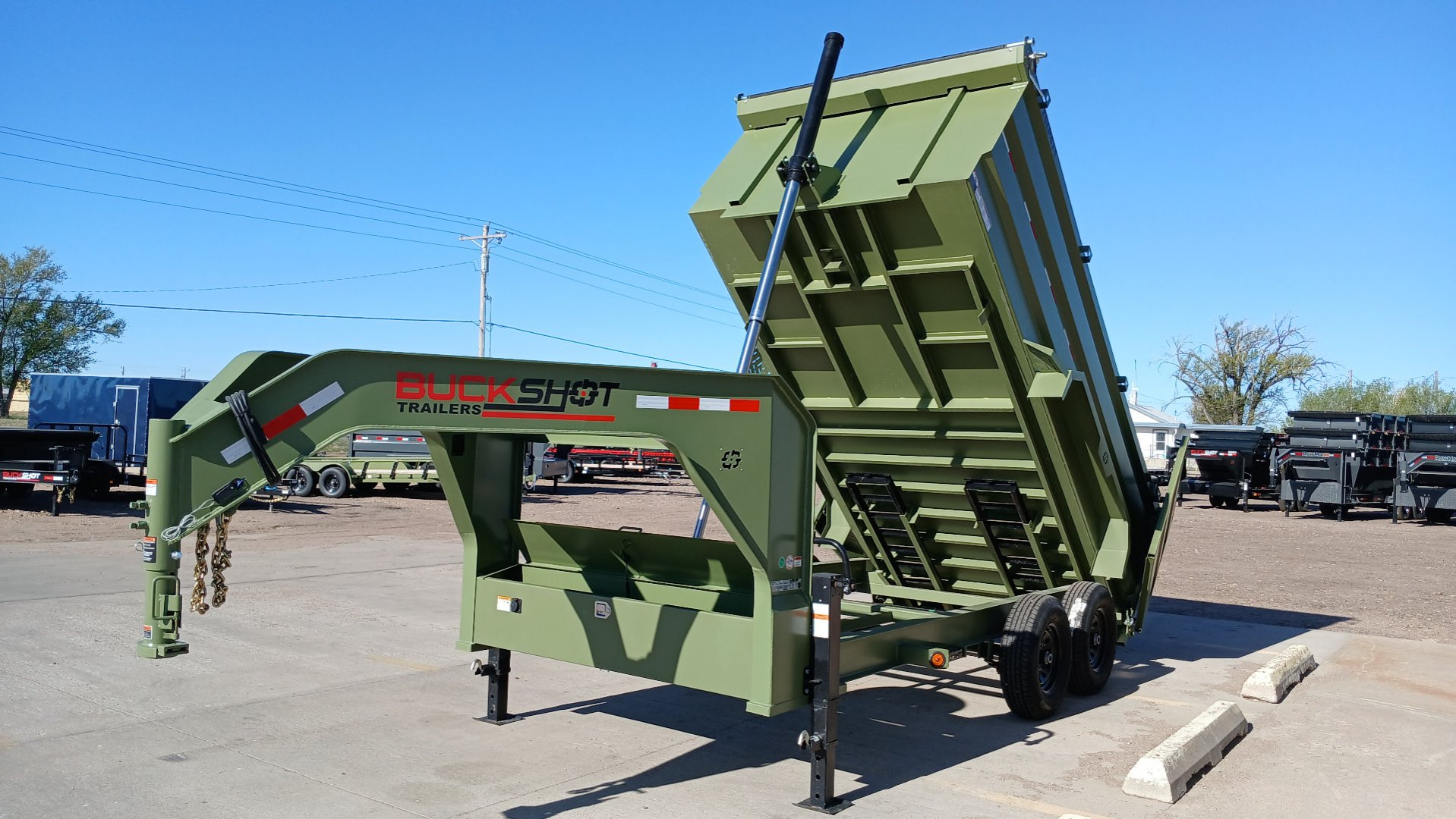 New 2025 BUCKSHOT MFG TGLP414 Dump Trailer
