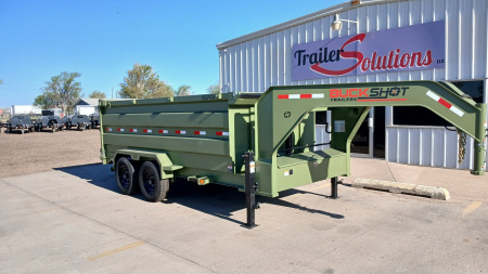 New 2025 BUCKSHOT MFG TGLP414 Dump Trailer
