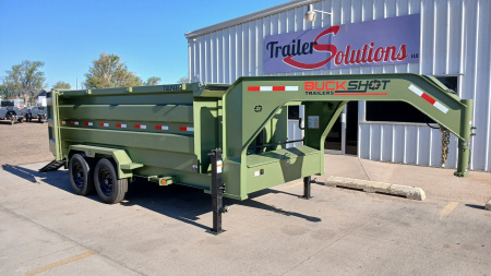 New 2025 BUCKSHOT MFG TGLP414 Dump Trailer