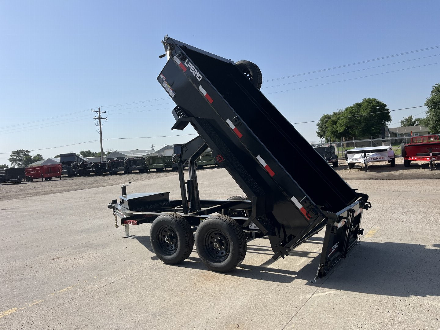 New 2025 Buckshot MFG LPE210 Dump Trailer