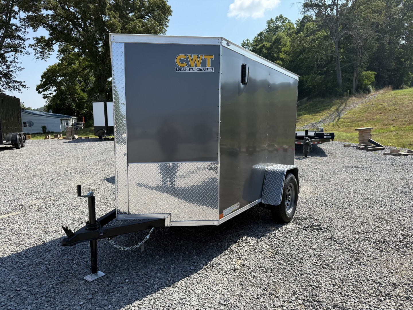 New 2025 Covered Wagon Trailers 5x8 SA 6' SIDE DOOR Cargo / Enclosed Trailer