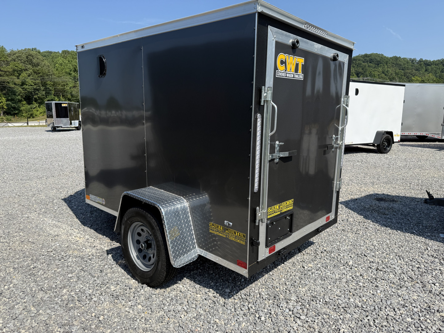New 2025 Covered Wagon Trailers 5x8 SA 6' SIDE DOOR Cargo / Enclosed Trailer