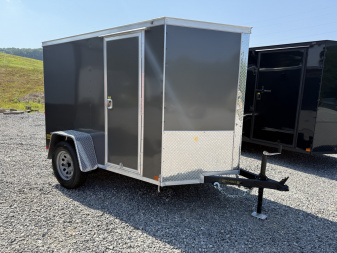 New 2025 Covered Wagon Trailers 5x8 SA 6' SIDE DOOR Cargo / Enclosed Trailer
