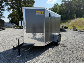 New 2025 Covered Wagon Trailers 5x8 SA 6' SIDE DOOR Cargo / Enclosed Trailer