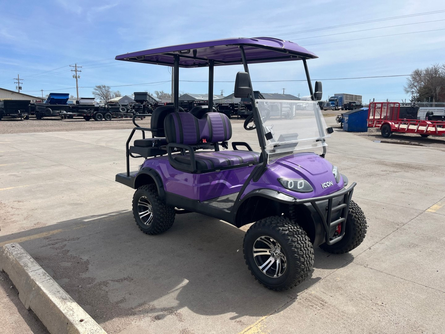 New 2024 Icon Trailers I40L Golf Cart