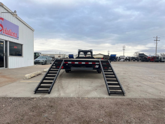 New 2025 PJ Trailers 30' X 102" Flatdeck With Singles, Straight Deck W Slide-In Ramps Flatbed Trailer