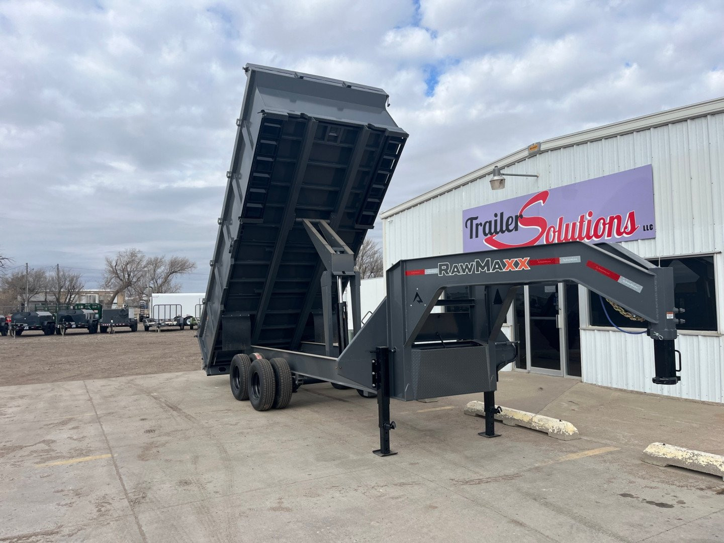 New 2025 RawMaxx 18' X 96" Tandem Dual Dump Trailer Dump Trailer