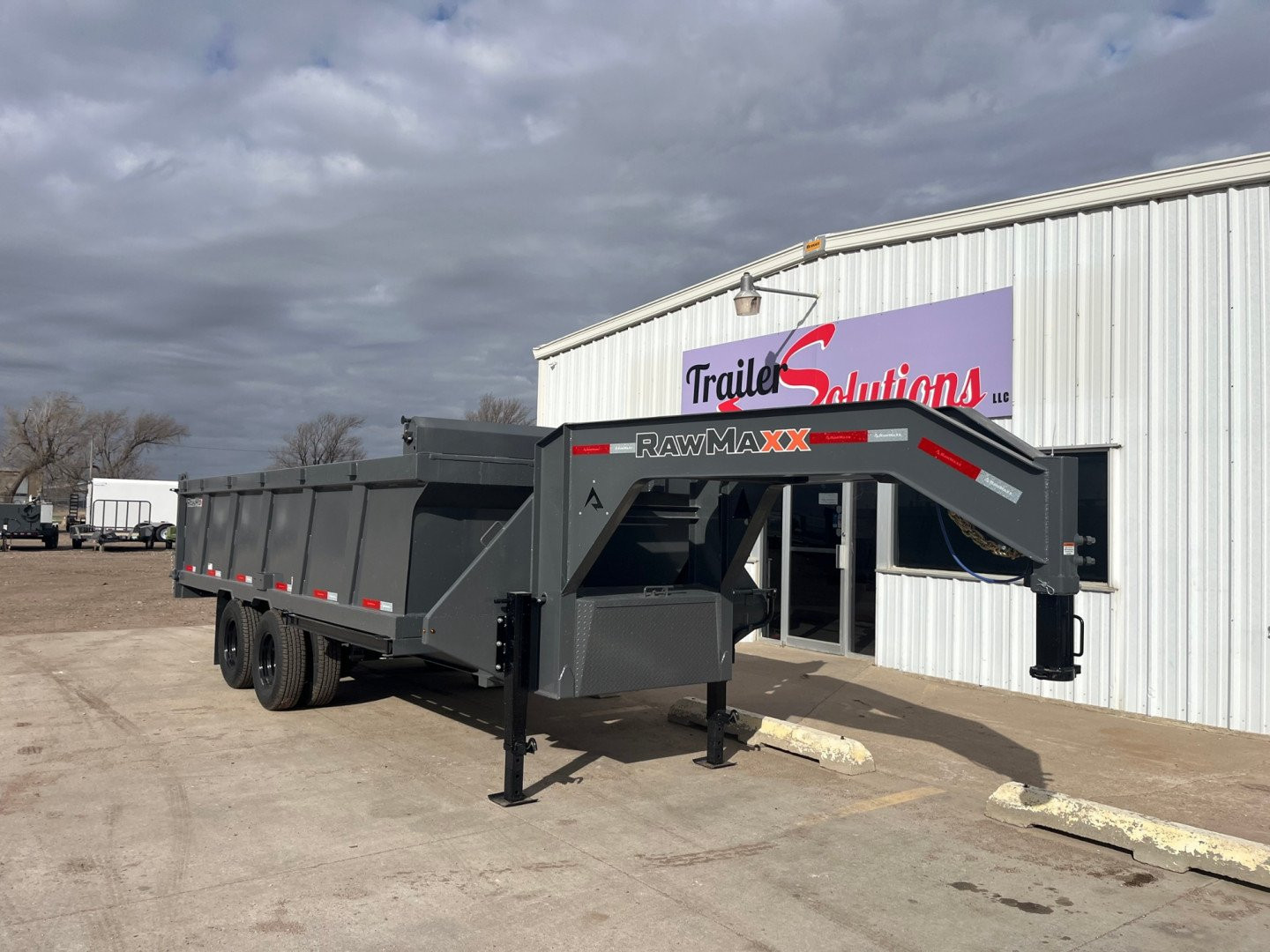 New 2025 RawMaxx 18' X 96" Tandem Dual Dump Trailer Dump Trailer