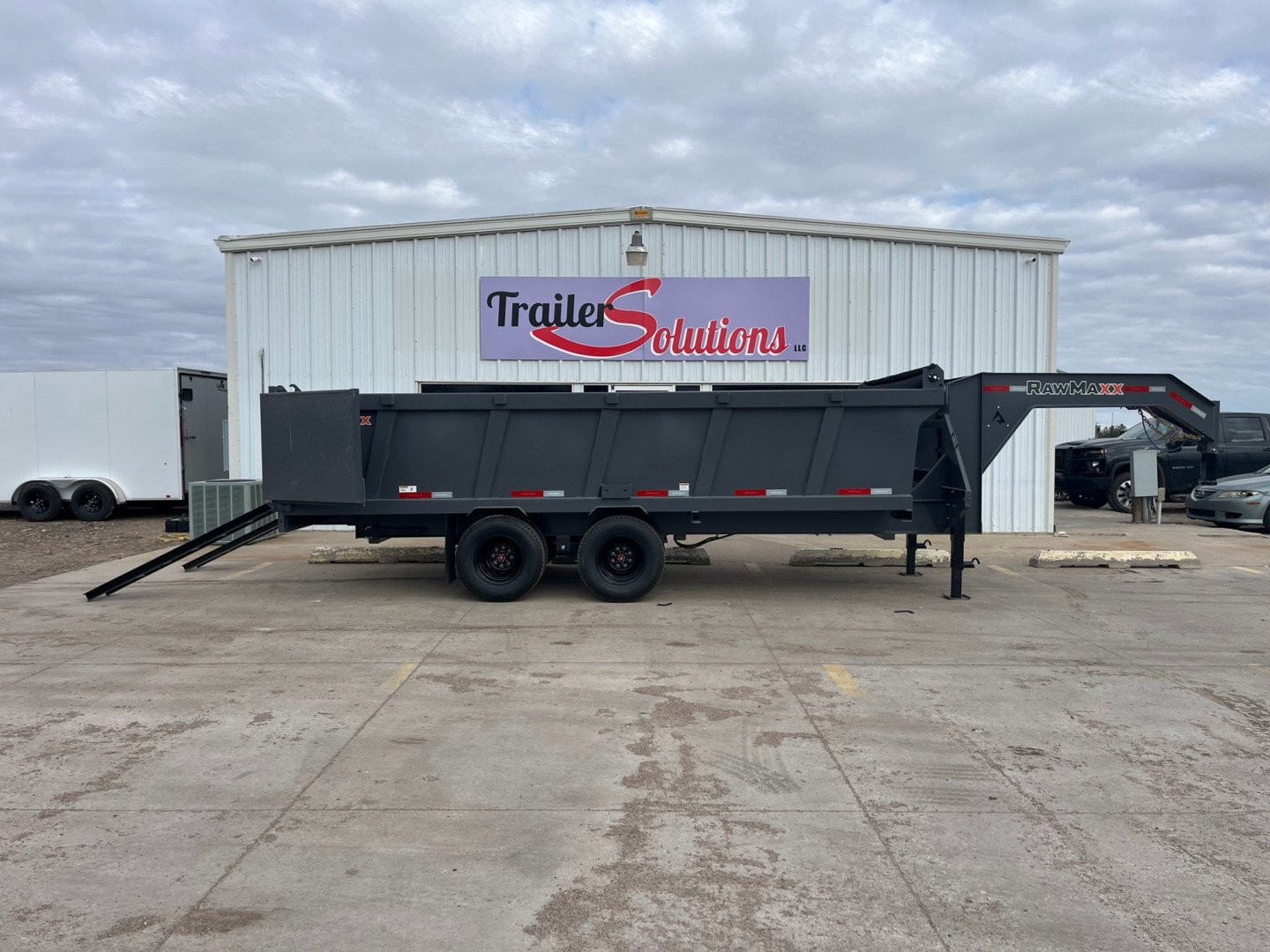 New 2025 RawMaxx 18' X 96" Tandem Dual Dump Trailer Dump Trailer