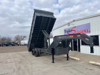 New 2025 RawMaxx 18' X 96" Tandem Dual Dump Trailer Dump Trailer