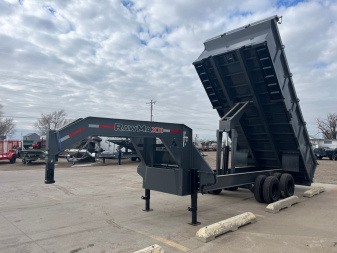 New 2025 RawMaxx 18' X 96" Tandem Dual Dump Trailer Dump Trailer