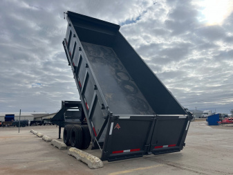 New 2025 RawMaxx 18' X 96" Tandem Dual Dump Trailer Dump Trailer