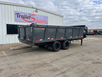 New 2025 RawMaxx 18' X 96" Tandem Dual Dump Trailer Dump Trailer