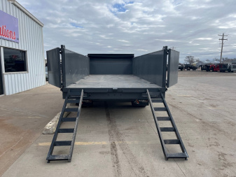 New 2025 RawMaxx 18' X 96" Tandem Dual Dump Trailer Dump Trailer