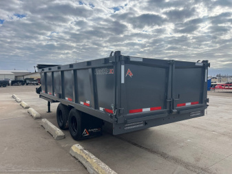 New 2025 RawMaxx 18' X 96" Tandem Dual Dump Trailer Dump Trailer