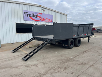New 2025 RawMaxx 18' X 96" Tandem Dual Dump Trailer Dump Trailer