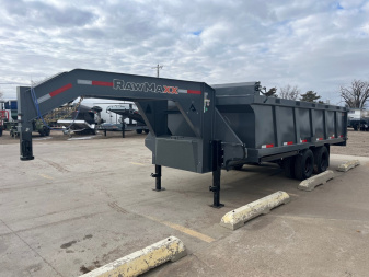 New 2025 RawMaxx 18' X 96" Tandem Dual Dump Trailer Dump Trailer