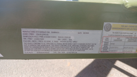 New 2026 RawMaxx UTX12'x77" Utility Trailer