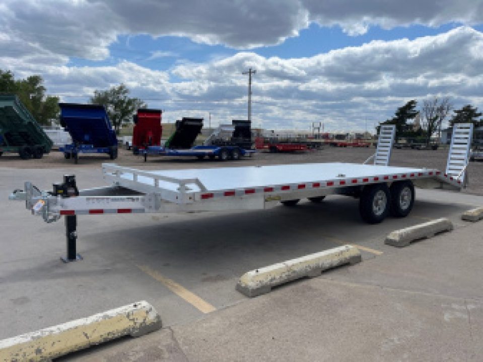 New 2025 Aluma 1024-14K-TA-EL-R-DT-RR-RTD Flatbed Trailer