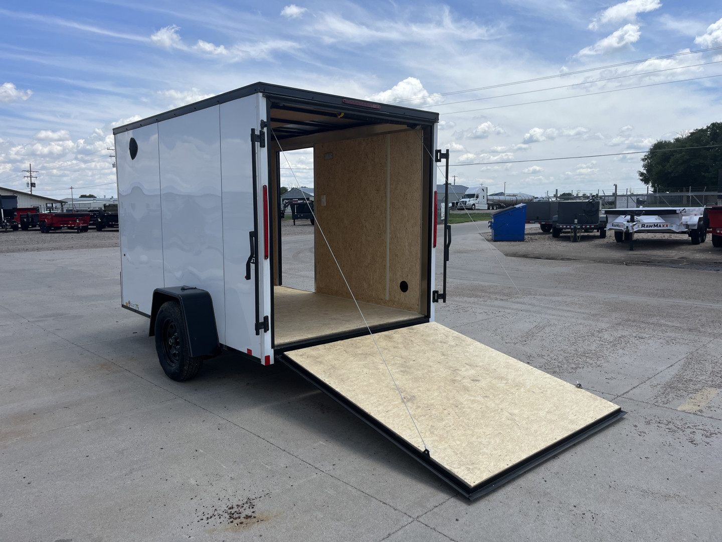 New 2025 LOOK TRAILERS 6' x 10' Single Axle Black-out Cargo / Enclosed Trailer