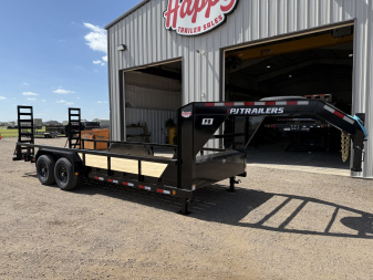 2026 PJ 83"x20' Gooseneck Angle Pipetop Trailer – P8