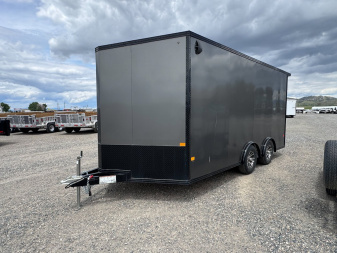Used 2021 ALCOM 8'X16' Cargo / Enclosed Trailer